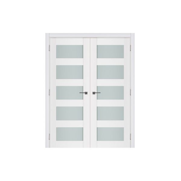 Triplex 022 Soft White Laminated Modern Interior Door - AllModernDoors